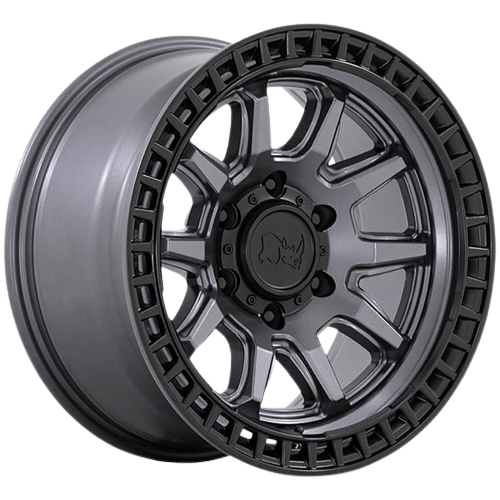 BLACK RHINO CALICO MATTE GUNMETAL W/BLACK LIP