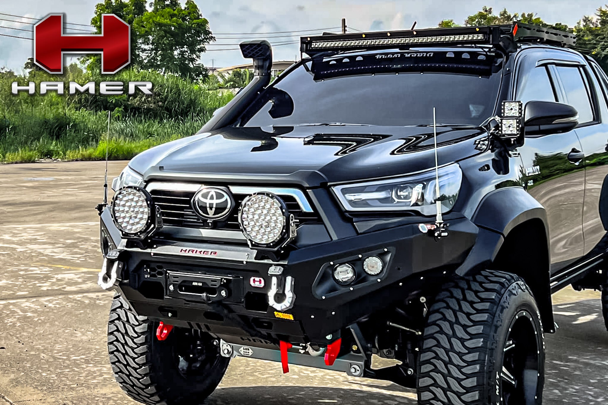 HAMER KING SERIES BULL BAR - TOYOTA HILUX ROCCO 2021 ON