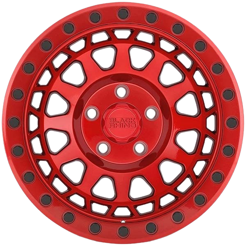 BLACK RHINO PRIMM CANDY RED W/BLACK BOLTS